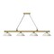 Z-Lite Cordon 4 Light Billiard, Rubbed Brass & White Linen 2306-4RB-DWL14 - alternate 6